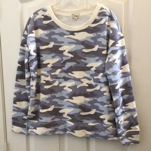 Dittos Blue and White Camo Sweatshirt